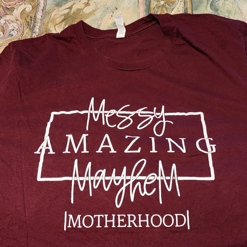 3X Burgandy Motherhood shirt